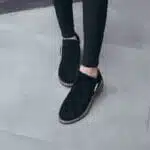 Round toe thick heel short boots for women - Image 4