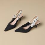 New all-match cat heel letter sandals - Image 3