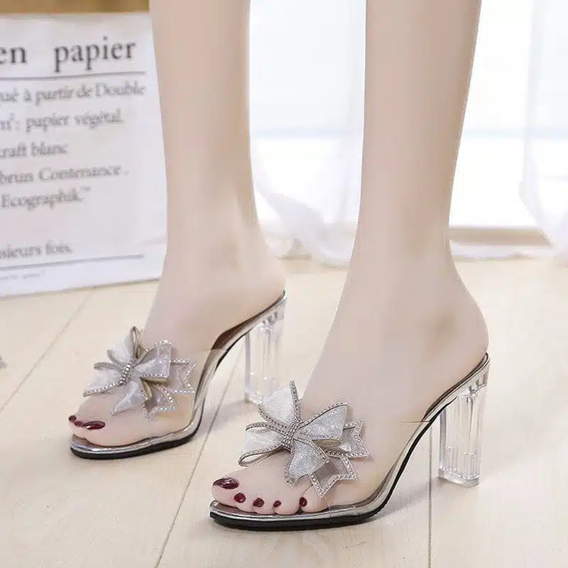 O1CN01ufL1b41lZZ3afbuzd_!!2208188604833-0-cib Crystal heel flip flops high heel sandals-2024 - Image 1