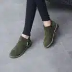 Round toe thick heel short boots for women - Image 3