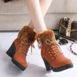 Women's boots rhinestone woolen mouth - Image 7