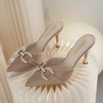 Small French rhinestone high heels - Image 5