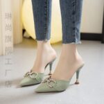 Small French rhinestone high heels - Image 2