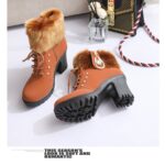 Women's boots rhinestone woolen mouth - Image 4