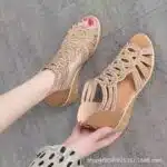 Rhinestone fish mouth medium heel - Image 3