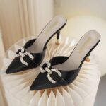 Small French rhinestone high heels - Image 6