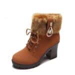 Women's boots rhinestone woolen mouth - Image 5