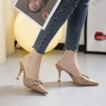 Small French rhinestone high heels - Image 3