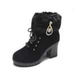 Women's boots rhinestone woolen mouth - Image 6