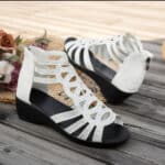 Rhinestone fish mouth medium heel - Image 3