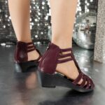 Rhinestone fish mouth medium heel - Image 9