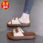 Red dragonfly genuine leather sandals for women - Image 3