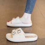 Red dragonfly genuine leather sandals for women - Image 2