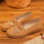 Cloth women's shoes flat embroidered - Image 3