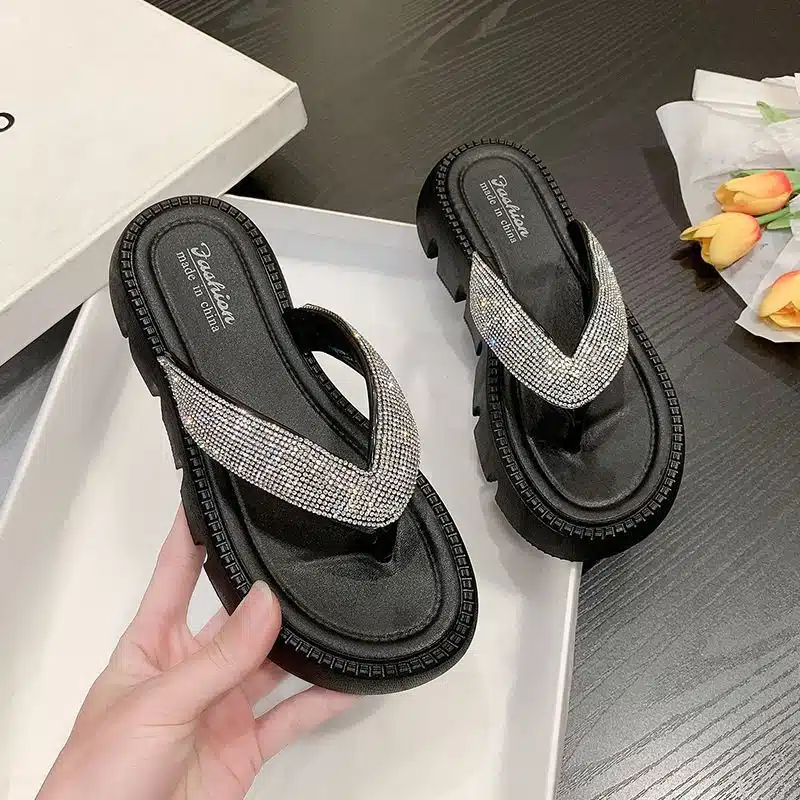 O1CN01HgYBvg1ynO2pw2FnH_!!2215534416623-0-cib New fashion all-match thick-soled flip-flops for women - Image 1