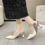 New style fairy pointed toe cap back empty design