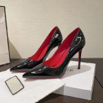 Niche design patent leather single shoes stiletto heels women - Image 8
