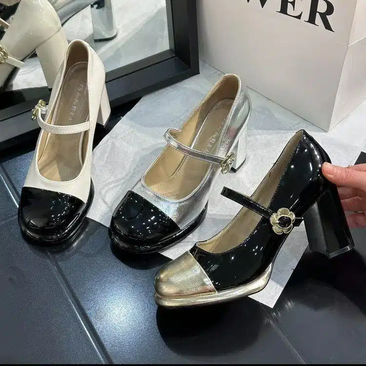 O1CN01nNg3zy2Kogk3i0pCj_!!2215819159604-0-cib Fashionable and versatile fairy style shallow mouth Mary Jane shoes - Image 1