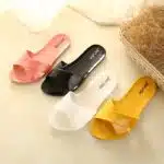 Non-slip candy color casual soft bottom women's slippers