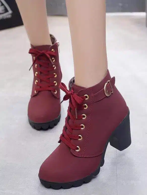 BS427-Wine red-1590-35 New stylish boot for women - Image 1