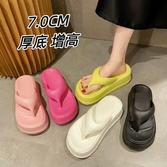 Screenshot 2025-04-16 225155 New flip flops women summer EVA thick bottom outdoor casual fashion seaside beach sandals - Image 1