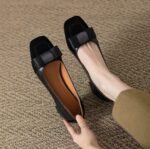 French Chanel style color matching high heels for women - Image 2