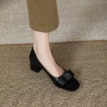 French Chanel style color matching high heels for women - Image 6