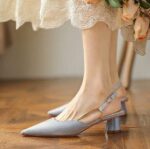 French design niche high-heeled closed-toe sandals for women - Image 2