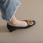 Korean version of toe shoes square head soft bottom women's shoes - Image 2